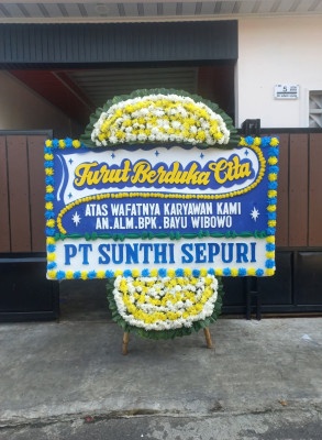 Papan Bunga Duka di Nalca